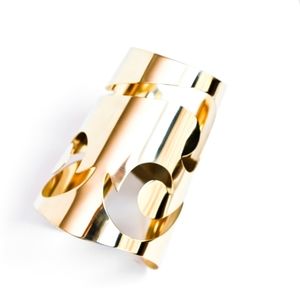 Big arm band armlet upper arm brass cuff